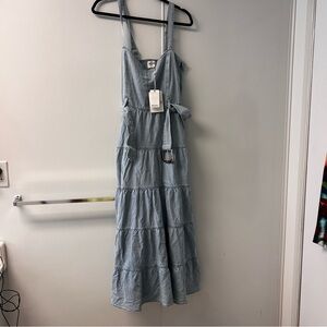 Show Me Your MuMu Light Blue Tiered Dress